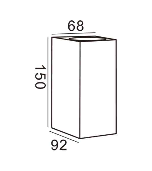 Fa 4 fali lámpa HR60206 Fa 4 fali lámpa HR60206