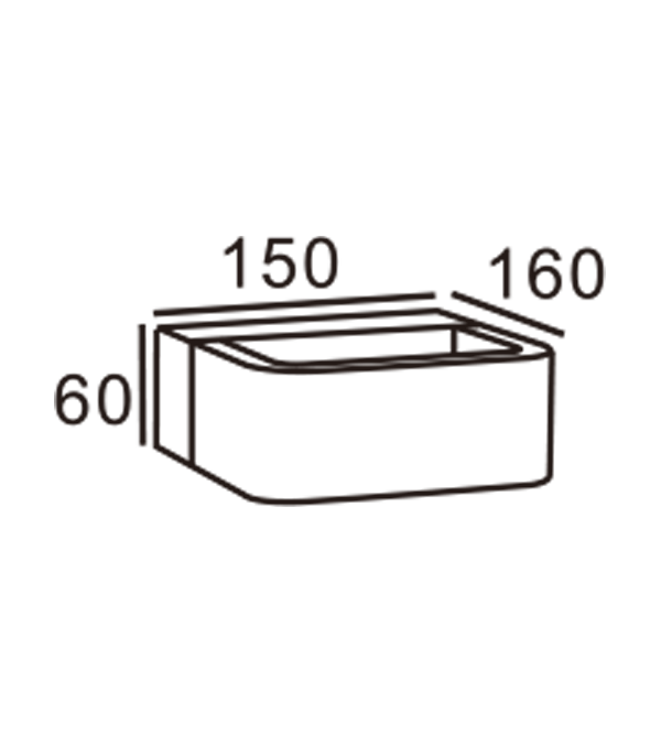 150 Lekerekített sarkú fali lámpa HR60071 150 Lekerekített sarkú fali lámpa HR60071