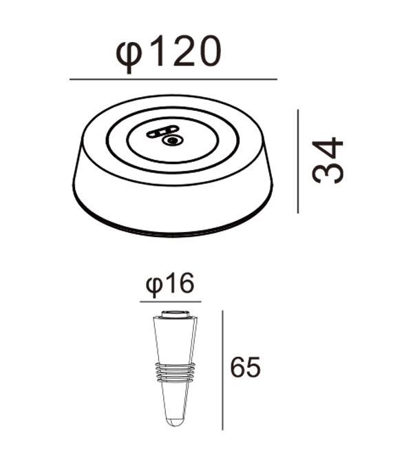 Lapos borosüveg töltőlámpa HR95055 Lapos borosüveg töltőlámpa HR95055