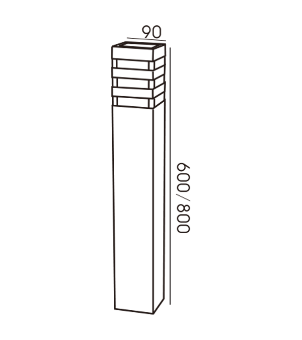 90 négyzet alakú háromrétegű átlátszó euro kerti lámpa HR60062-800 90 négyzet alakú háromrétegű átlátszó euro kerti lámpa HR60062-800