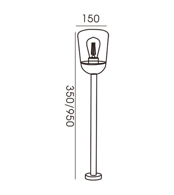 150 Lapos üvegezett kerti lámpák HR60112-350 150 Lapos üvegezett kerti lámpák HR60112-350